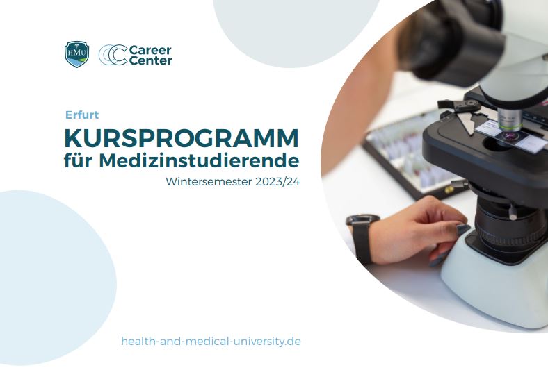 HMU Career Center Erfurt Kursprogramm für Medizinstudierende Wintersemester 2023
