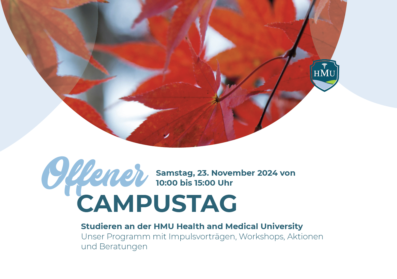 Programm Offener Campustag HMU Potsdam - 24. August 2024