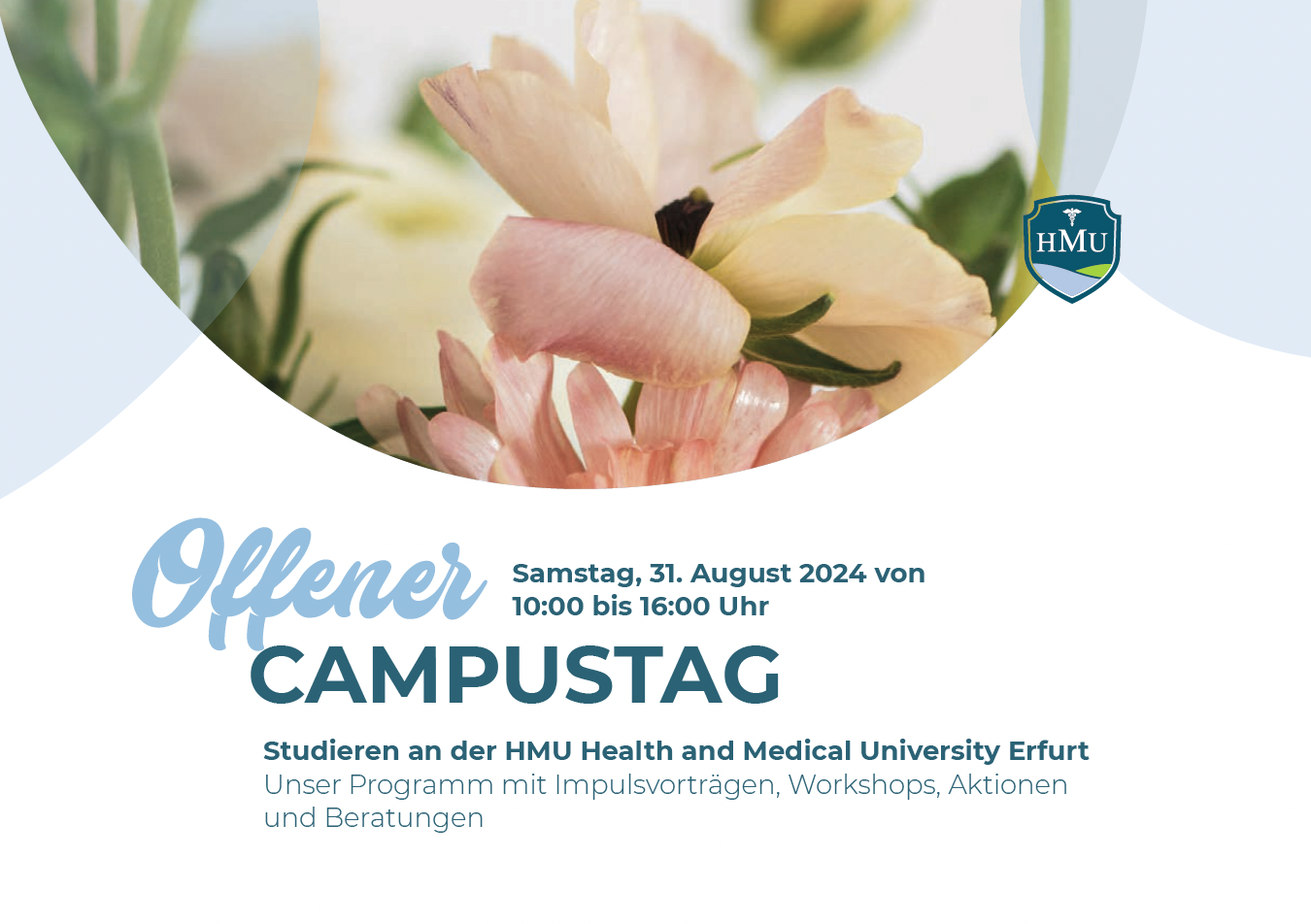 Programm Offener Campustag HMU Potsdam - 31. August 2024