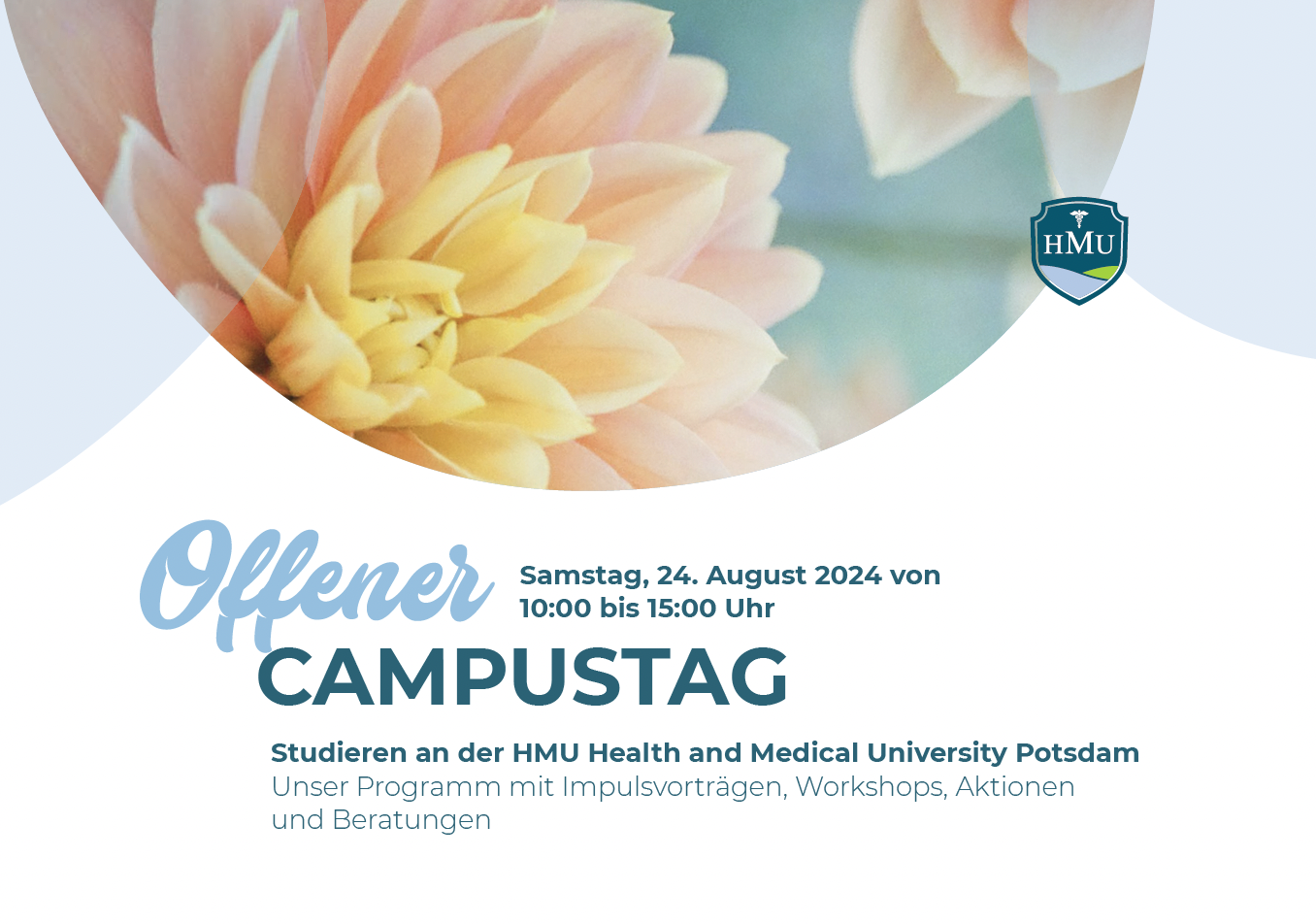 Programm Offener Campustag HMU Potsdam - 24. August 2024